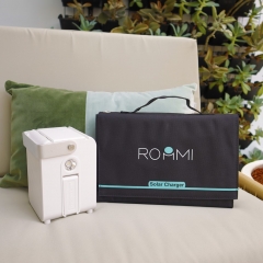 Roommi｜小電寶27000mAh & 40W太陽能板套組 白色