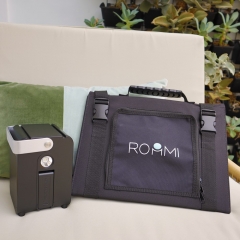 Roommi｜小電寶27000mAh & 60W太陽能板套組 黑色