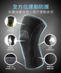 H&H奈米鋅5D彈力型護膝(雙包裝)-M